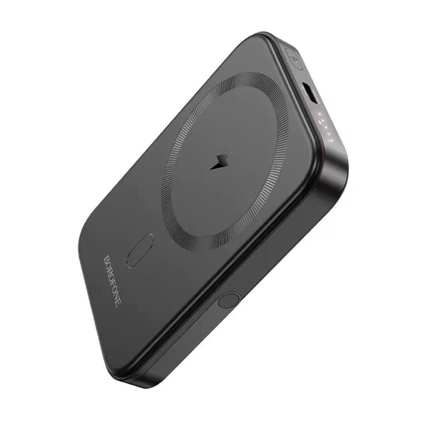 Аккумулятор внешний Borofone BJ51 Kody, 5000mAh, пластик, PD20Вт, 1 Type-C выход, MagSafe, цвет: чёр