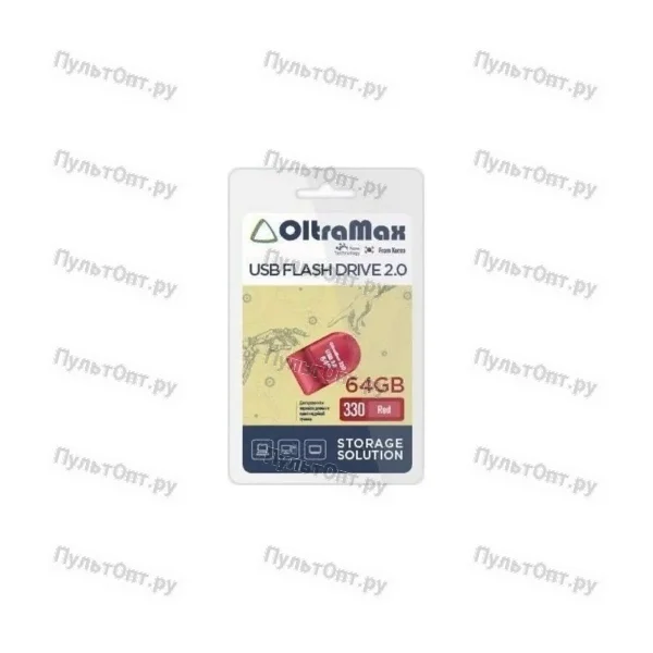 USB 64GB OltraMax 330 красный