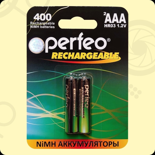 Аккумулятор Perfeo AAA400mAh/2BL (2/60/240)