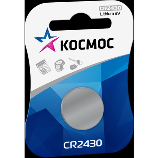 Эл. пит. CR2430 BL1 Космос (12/72)