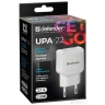 Адаптер сетевой Defender UPA-22, белый, 2xUSB, 2.1А (1/100)
