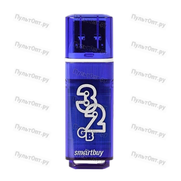 Флеш-накопитель Smartbuy Glossy 32GB USB3.0 пластик синий