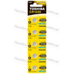 Батарейка Toshiba CR1220 BL5 Lithium 3V (5/100)