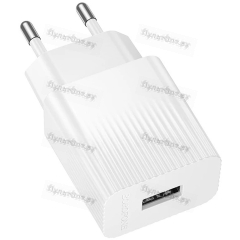 Сетевое З/У Borofone BAS71A 1USB 2.4A 10.5W белый (1/20/120)