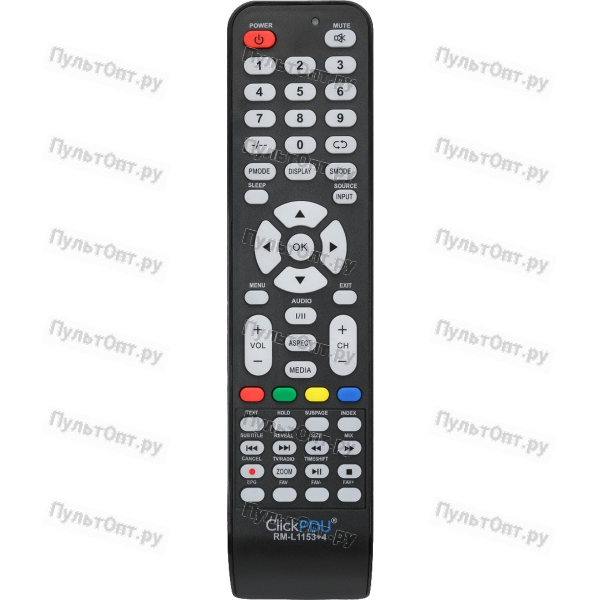 Универсальный пульт ClickPdu RM-L1153+4 ver.2026 (разные бренды)