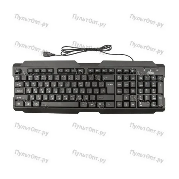 Клавиатура Ritmix RKB-121, USB, чёрная