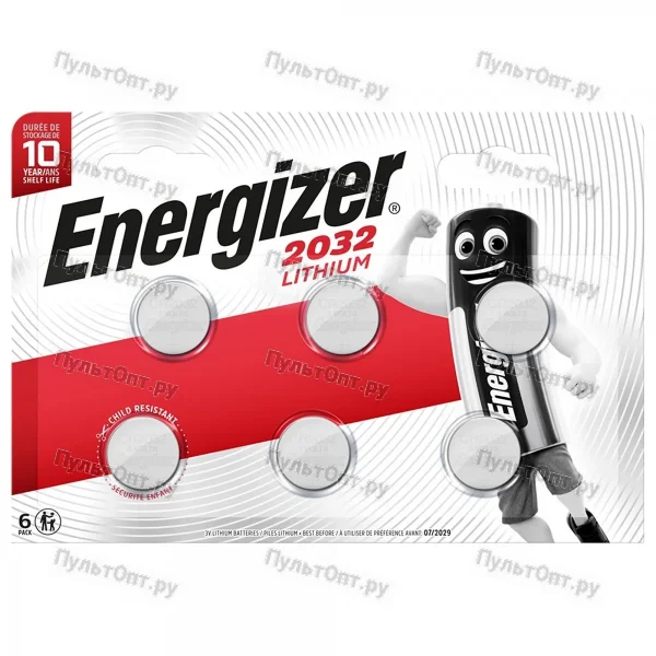 Эл. пит. CR2032 BL6 Energizer (6/60)