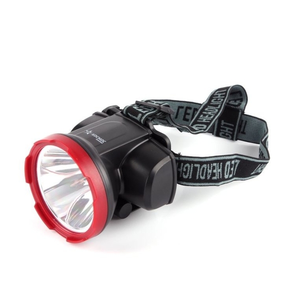 Фонарь налобный Космос H5W 5W ХРЕ+COB черный