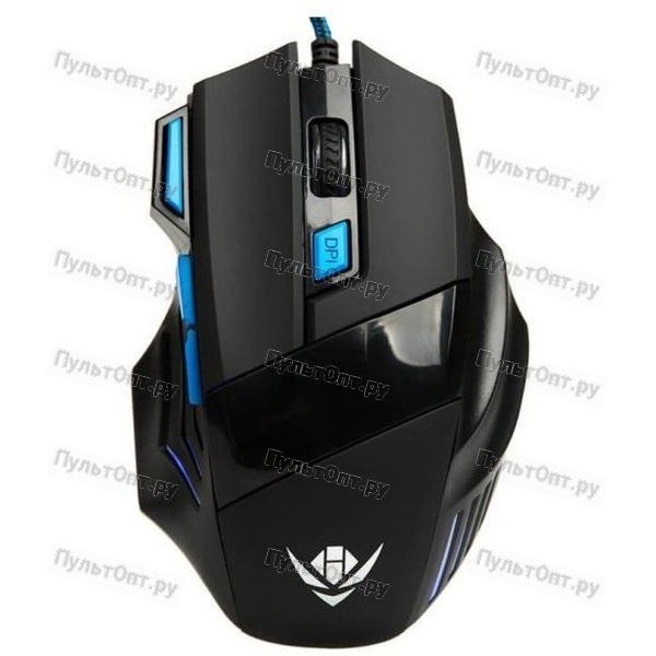 Мышь Nakatomi Gaming MOG-21U, черная, USB, проводная, игровая, 7 кн, + колесо прокрутки