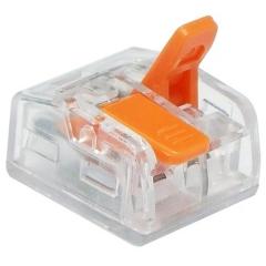 Соединительная клемма (СМК221-412) 2-х проводная, прозрачная, (50)