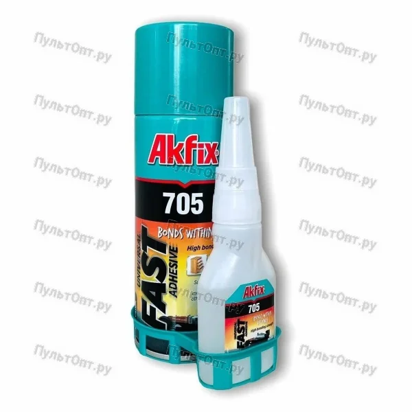 Клей Akfix 50г двухкомпонентный с активатором