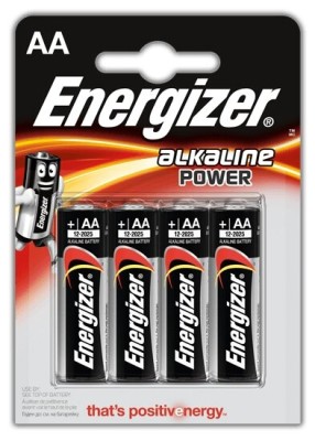 Батарейка Energizer Power LR6 AA BL4 Alkaline 1.5V (4/96)