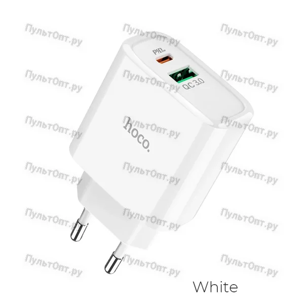СЗУ Hoco C57A Speed charger PD+QC3.0 charger (белый)