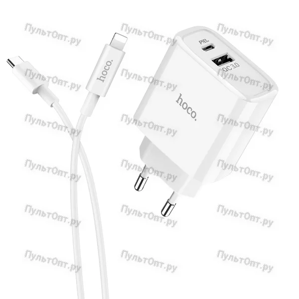 СЗУ Hoco C57A Speed charger PD+QC3.0 charger (белый)
