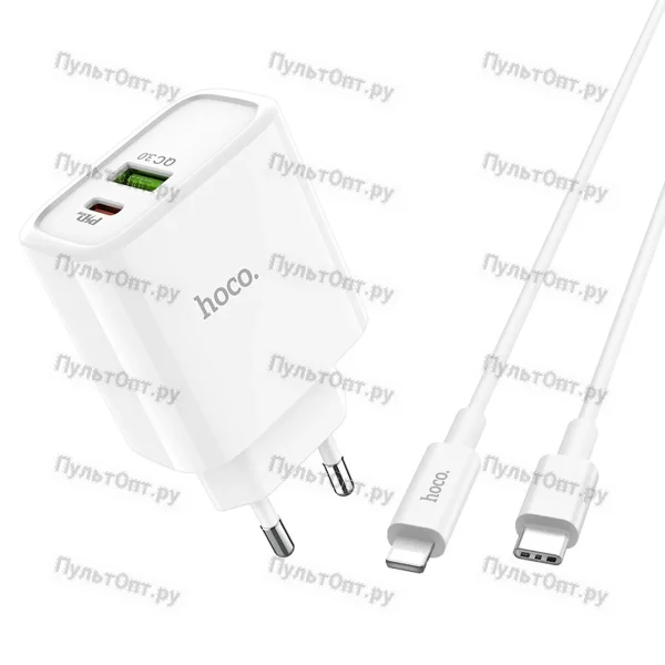 СЗУ Hoco C57A Speed charger PD+QC3.0 charger (белый)