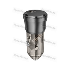 Блок питания автомобильный 1 Type-C Borofone BZ24 Clever, пластик, PD20Вт, QC3.0, цвет: чёрный (1/98