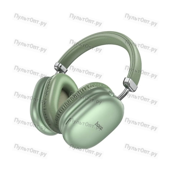 Наушники полноразмерные Hoco W35 Max Joy, bluetooth 5.3, AUX, цвет: зелёный (1/40)
