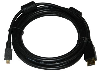 Аудио видео кабель HDMI-microHDMI, GOLD 3 м (1/10)