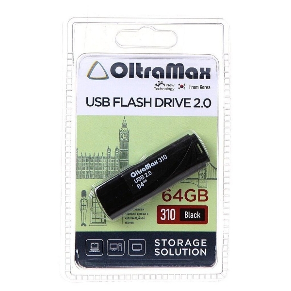 USB 64GB OltraMax 310 чёрный