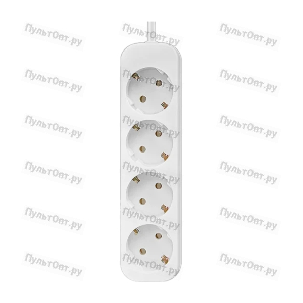 Удлинитель Defender E418 4р.С/З 10A 1.8м ПВС белый (1/30)