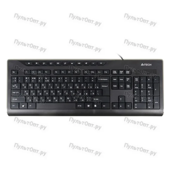 Клавиатура A4 KD-800 черный USB slim Multimedia