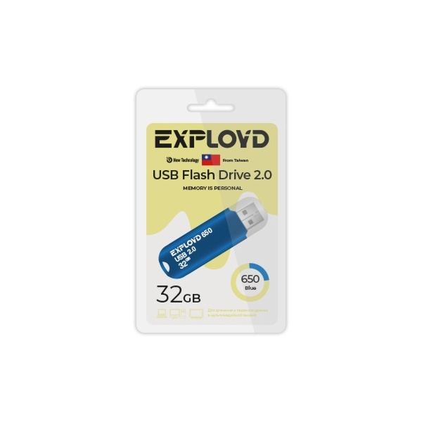 USB 32GB Exployd 650 синий