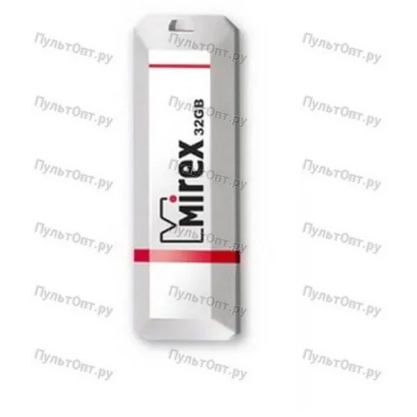 USB 32GB Mirex KNIGHT белый (ecopack)