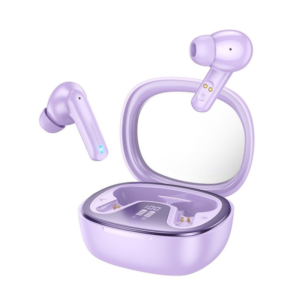 Наушники внутриканальные Hoco EQ6 Shadow, пластик, bluetooth 5.3, микрофон, цвет: фиолетовый (1/14/1