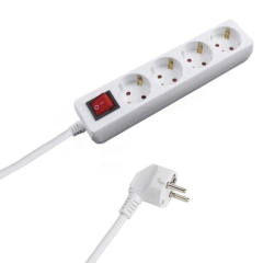 Удлинитель Прогресс Standard 4р.С/З 16A 5.0м с выкл. 3x1мм? белый (1/20)