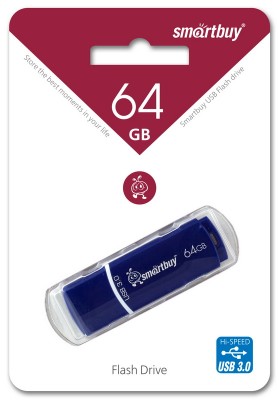 USB 3.0 64GB Smart Buy Crown синий