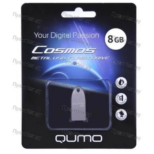 USB 8GB Qumo Cosmos серебро