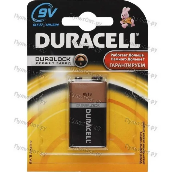Эл. пит. крона alkaline BL1 Duracell (10)