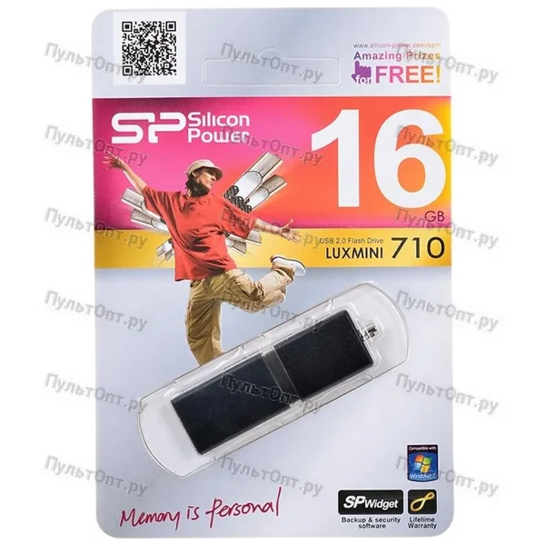 USB 16GB Silicon Power LuxMini 710 чёрный