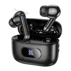 Наушники внутриканальные Hoco EQ2 Plus bluetooth 5.4 с микр. дисплей черный (1/14/140)