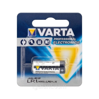 Батарейка Varta ELECTRONICS LR1 N BL1 Alkaline 1.5V (4001) (1/10/100)