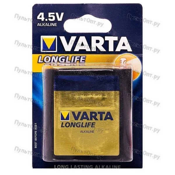 Эл. пит. alkaline Varta LongLife 4.5V (10/100)