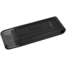 USB 3.0 32GB Kingston DataTraveler 70 (USB 3.0/3.2 + Type C) чёрный