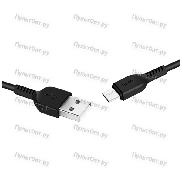 Кабель Hoco X20 USB (m)-Type-C (m) 2.0м 2.0A силикон черный (1/30/300)