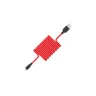 Кабель USB - 8 pin Hoco X21 Plus Silicone (черно-красный)