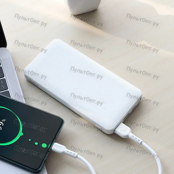 Внешний аккумулятор Hoco J48 Nimble mobile power bank (10000mAh) (белый)