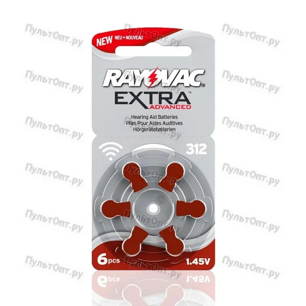 Эл. пит. 312 Rayovac Extra (60)