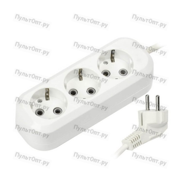 Удлинитель 5м 3гн зем Smartbuy 16А/3,5кВт ПВС 3х1,0 (SBE-16-3-05-Z) (1/40)