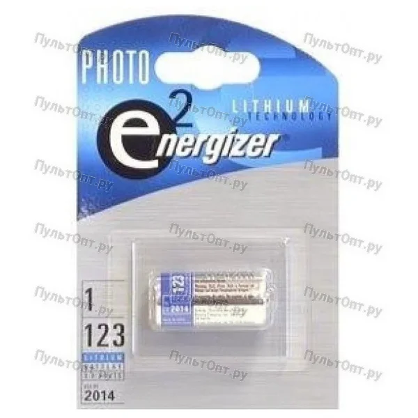 Эл. пит. CR123 lithium BL1 Energizer (6/60)