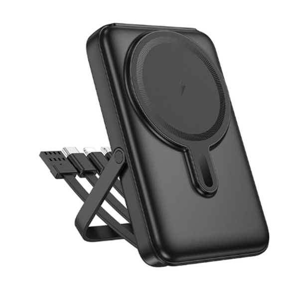 Аккумулятор внешний Hoco J135 Rico, 10000mAh, пластик, 1 Type-C выход, кабель 8 pin, микро USB, Type