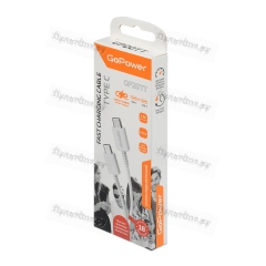 Кабель GoPower GP10TT-100W Type-C (m)-Type-C (m) 1м 100W белый (1/200/800)