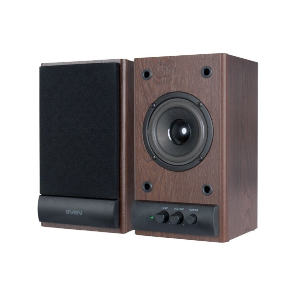Колонки Sven SPS-609, вишня, акустическая система 2.0, мощность 2х5 Вт(RMS)