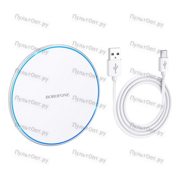 Устройство зарядное беспроводное Borofone, BQ3 Pro, 1800mA, пластик, PD, цвет: серебряный (1/16/96)
