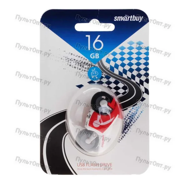 USB 16GB Smartbuy Wild series Байк красный