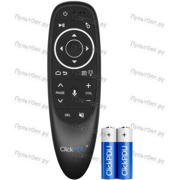 Пульт аэромышь ClickPdu G10S Pro (голосовое управление с подсветкой + батарейки)