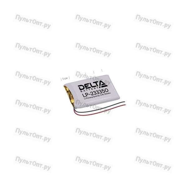 Delta LP-233350 Аккумулятор призматический (Li-Pol) 310 мАч 3.7 В